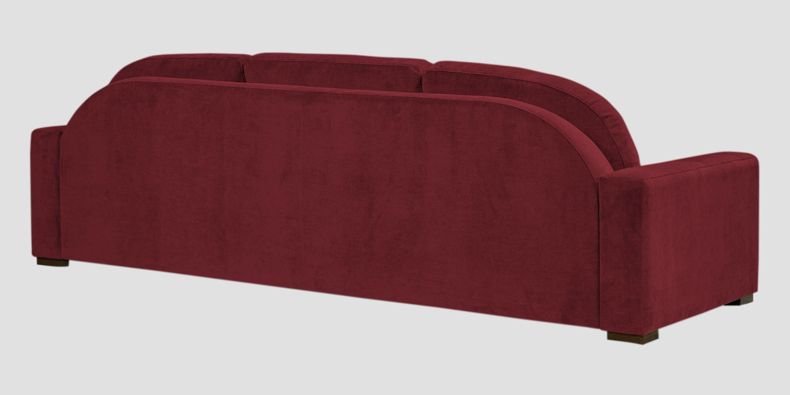Dara Fabric 3 Seater Sofa In Blood Maroon Colour - Febonic Living