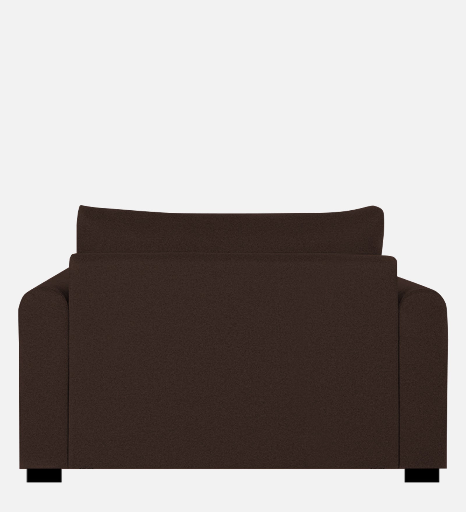 Sigma Fabric 1 Seater Sofa In Coffee Brown Colour - Febonic Living