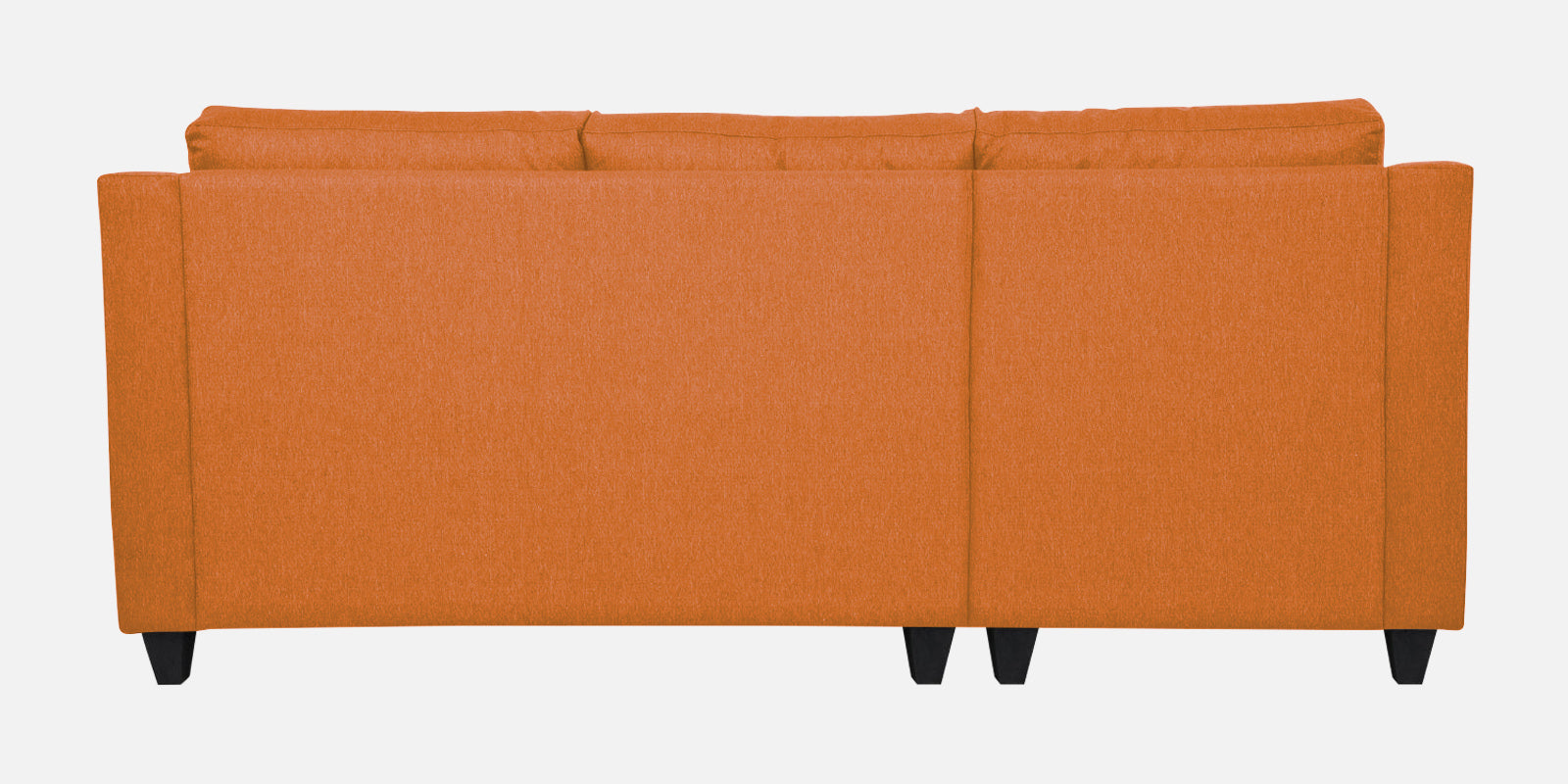 Welly Fabric RHS Sectional Sofa (2+Lounger) In Dark Orange Colour - Febonic Living