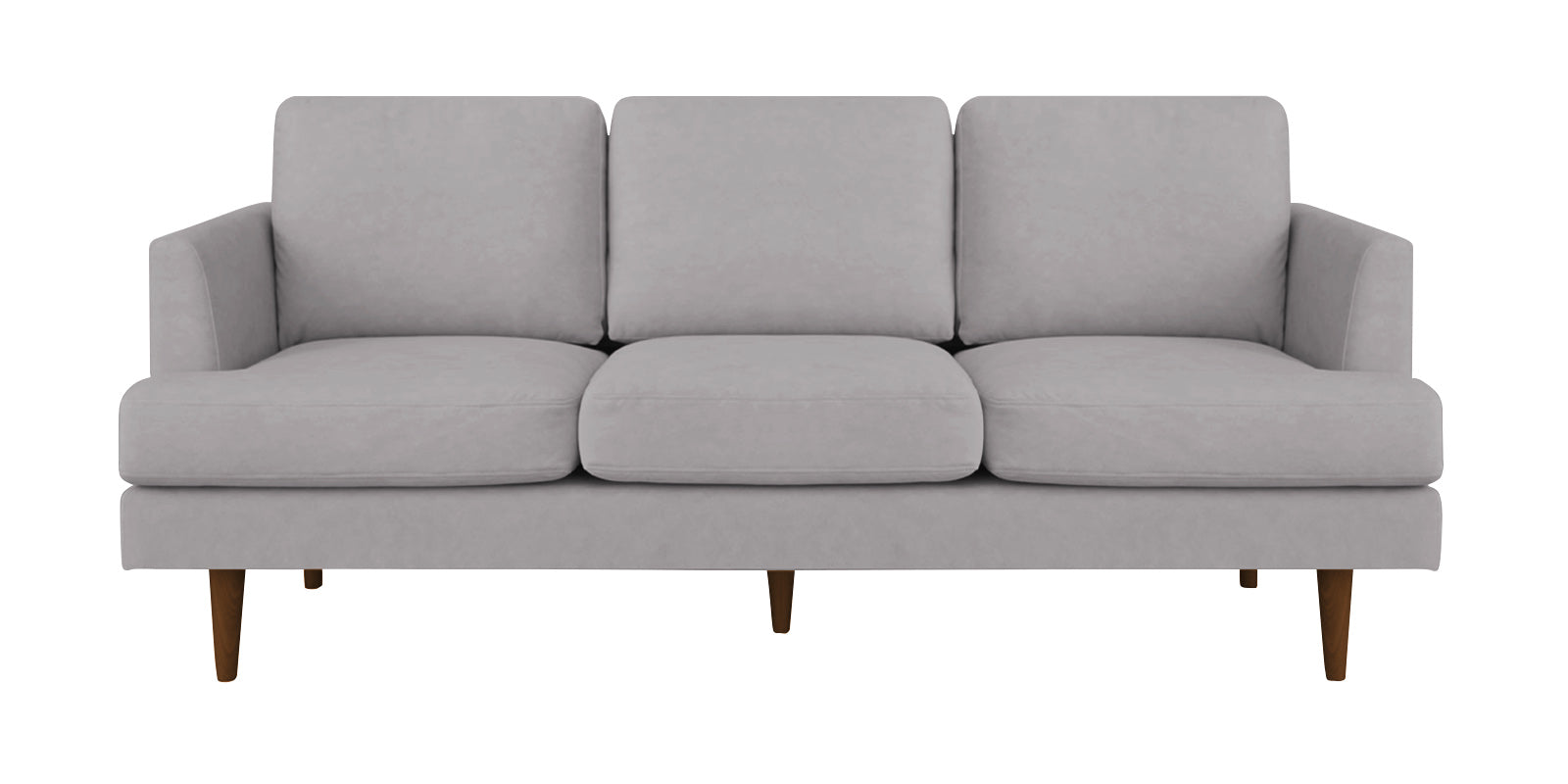 Motra Velvet 3 Seater Sofa In Concrete grey Colour - Febonic Living
