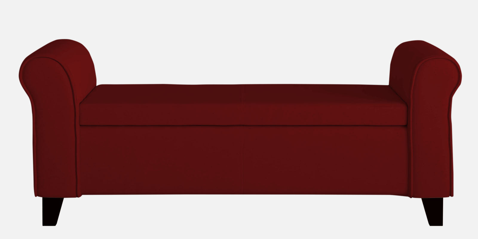 Molo Fabric 3 Seater Recamier In Blood Maroon Colour With Storage - Febonic Living