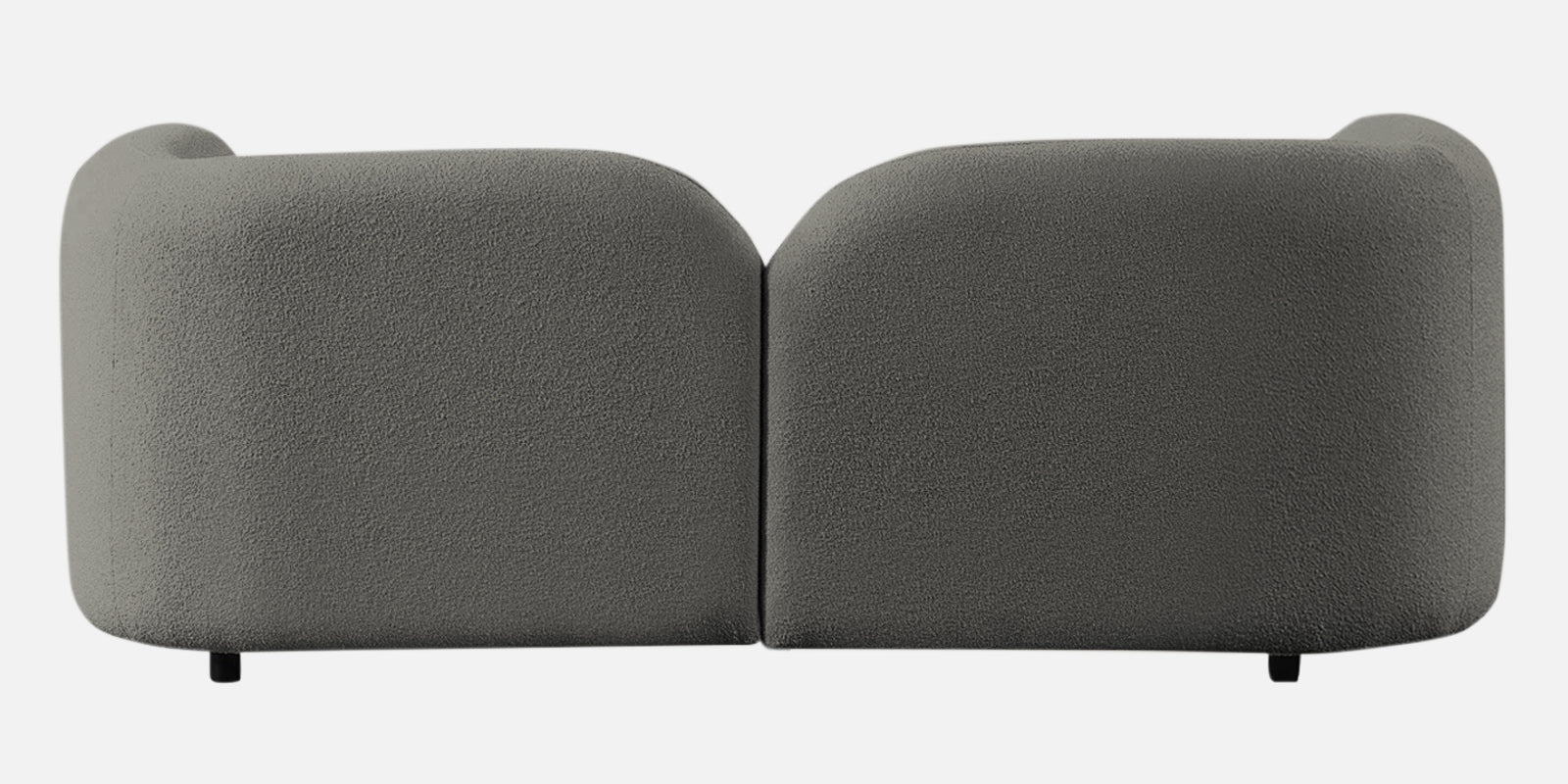 Corny Boucle Fabric 2 Seater Sofa In Moon Grey Colour - Febonic Living