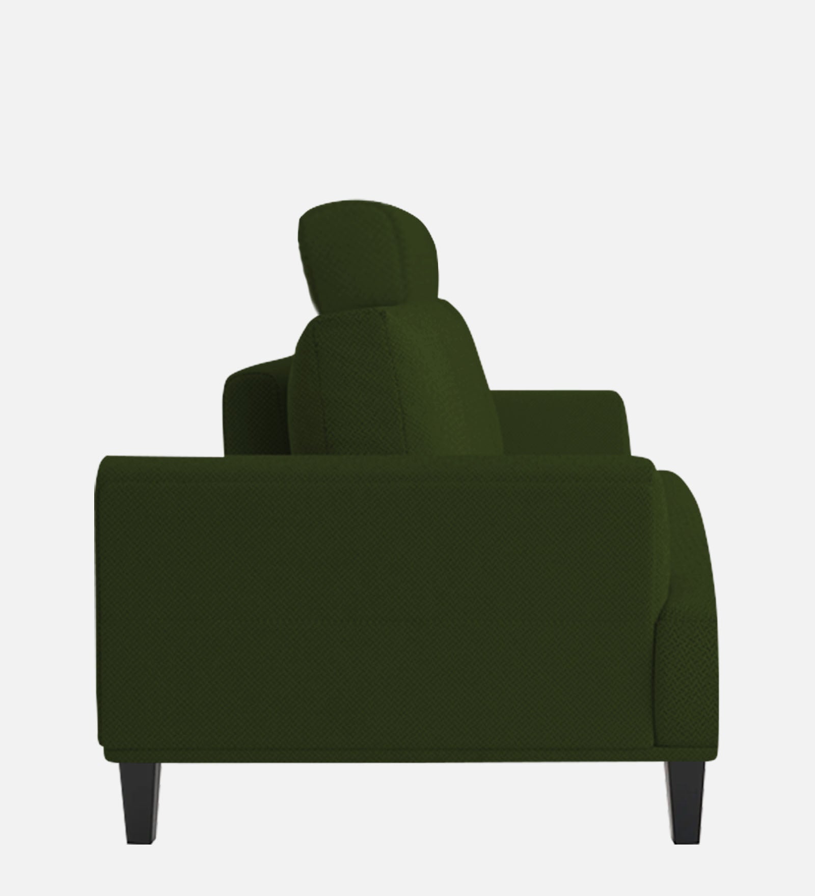 Como Fabric 1 Seater Sofa In Olive Green Colour - Febonic Living