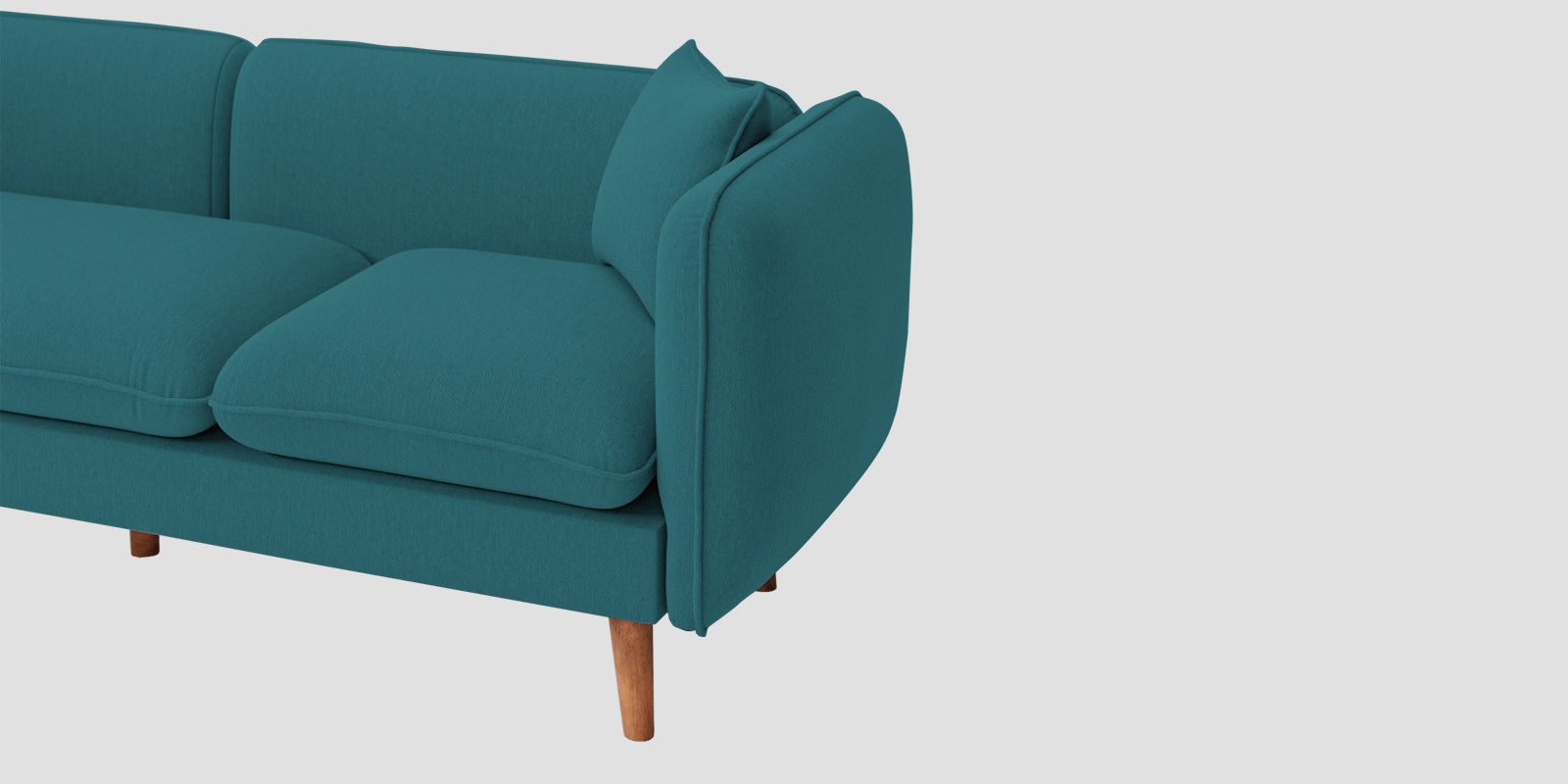 Reva Fabric 3 Seater Sofa In Water Blue Colour - Febonic Living