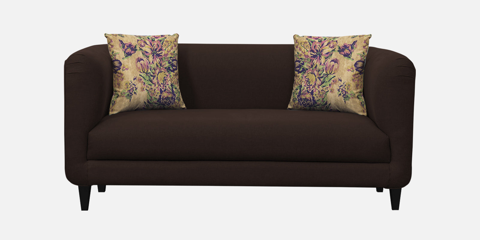 Niki Fabric 2 Seater Sofa In Coffee Brown Colour - Febonic Living