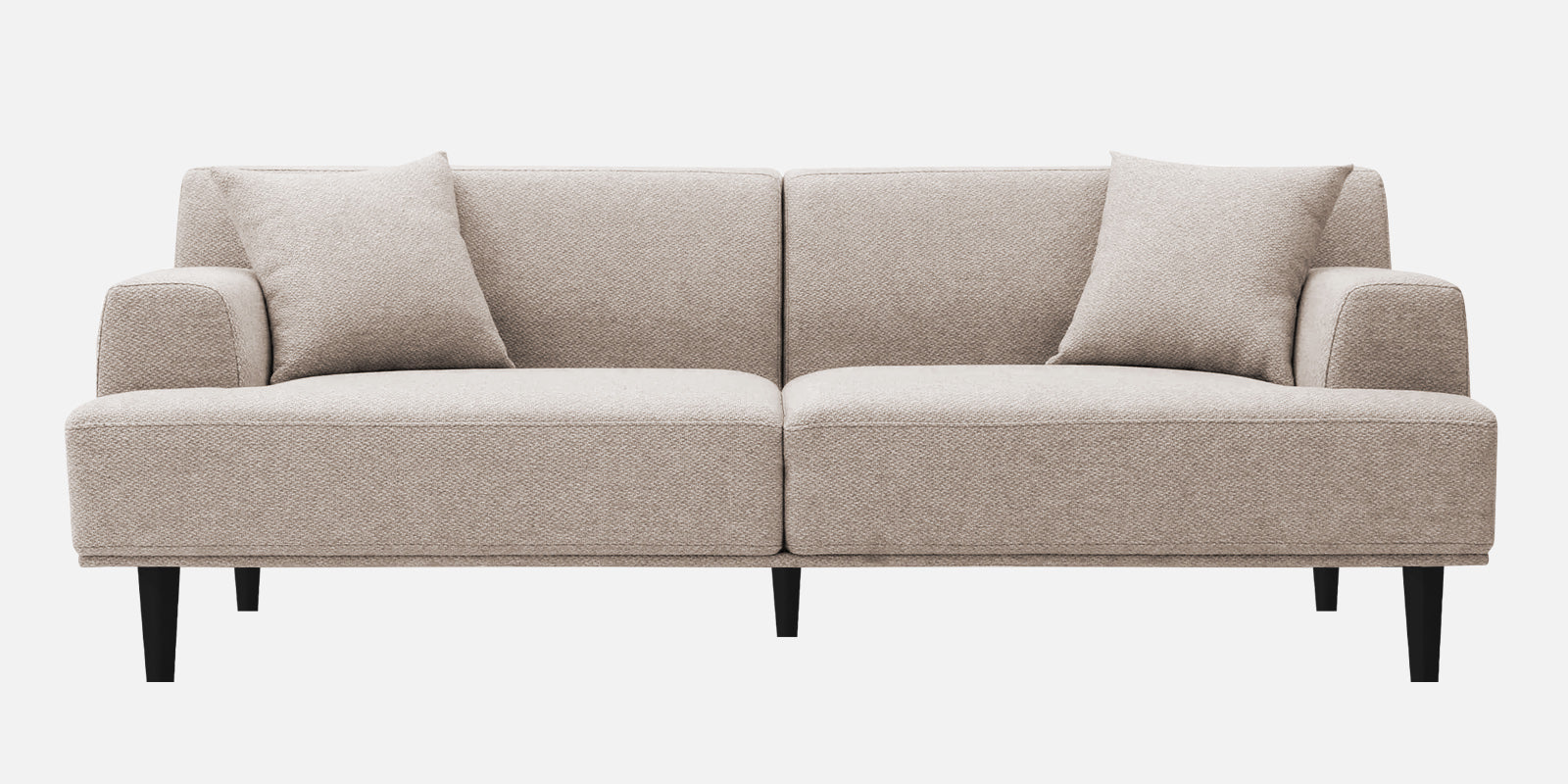 Cobby Fabric 3 Seater Sofa In Natural Beige Colour - Febonic Living