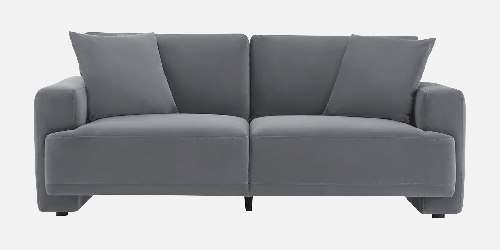 Kosta Velvet 2 Seater Sofa In Pubble Grey Colour - Febonic Living