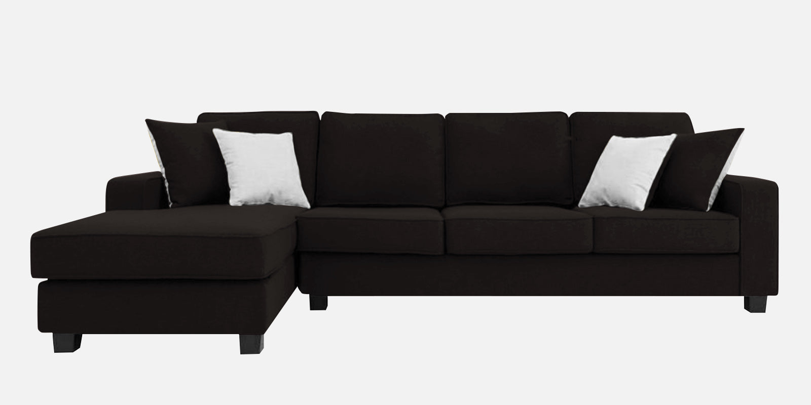 Ladybug Fabric RHS Sectional Sofa (3+Lounger) In Cara Brown Colour - Febonic Living