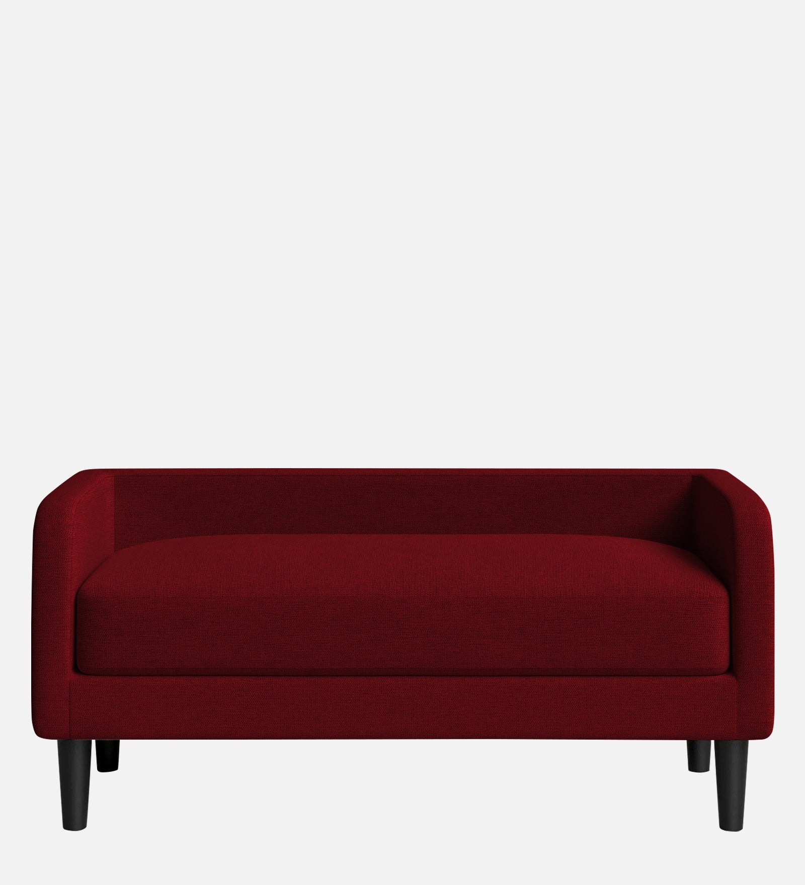 Maya Fabric Bench In Ruby Red Colour - Febonic Living