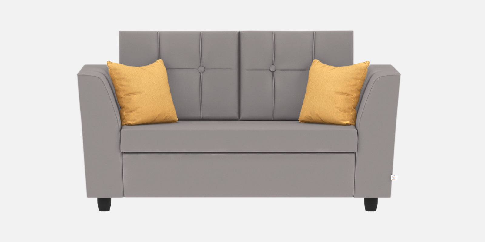 Nestin Velvet 2 Seater Sofa In Pearl Grey Colour - Febonic Living