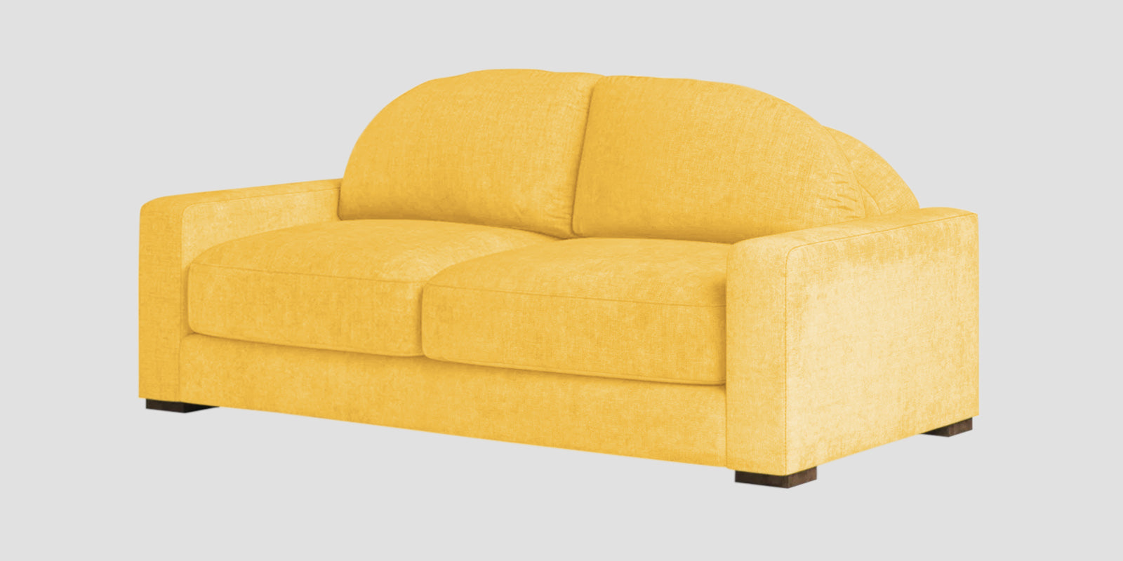 Dara Fabric 2 Seater Sofa In Bold Yellow Colour - Febonic Living