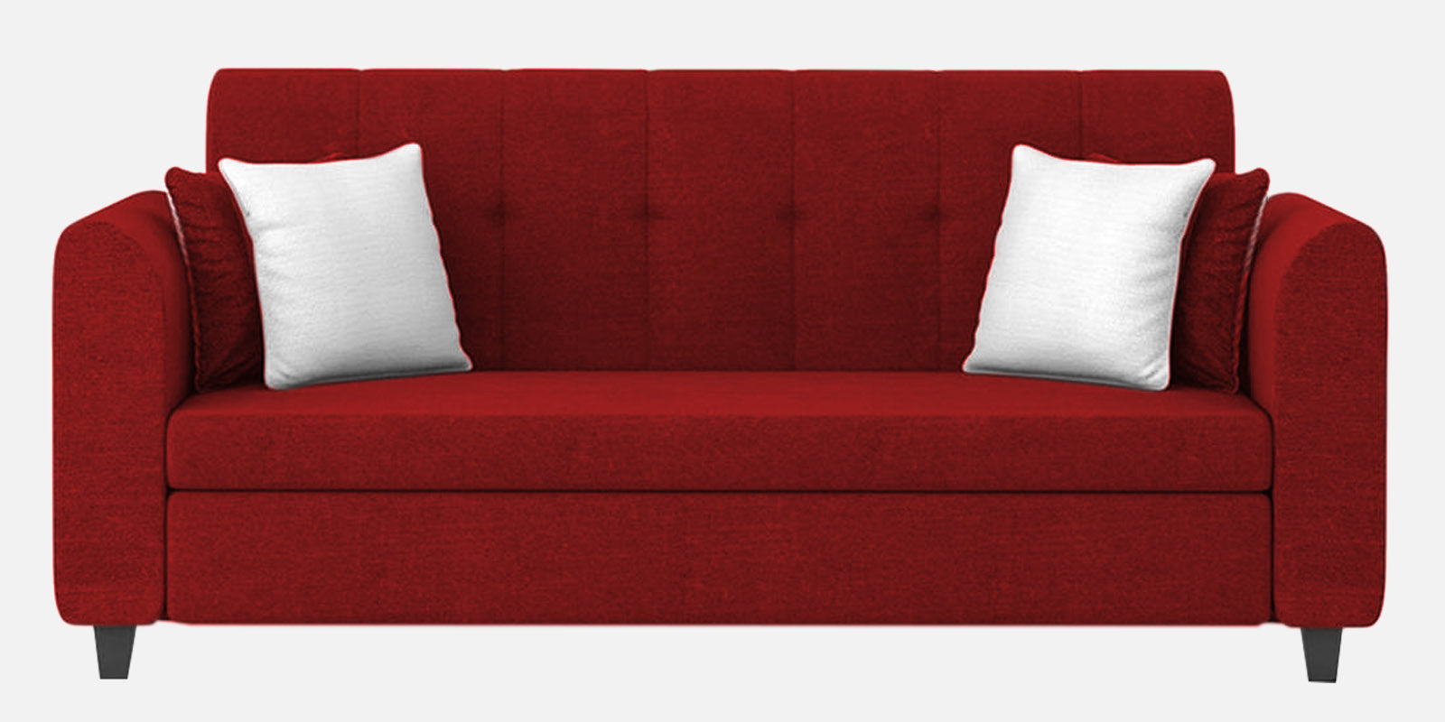Denmark Fabric 3 Seater Sofa In Blood Maroon Colour - Febonic Living