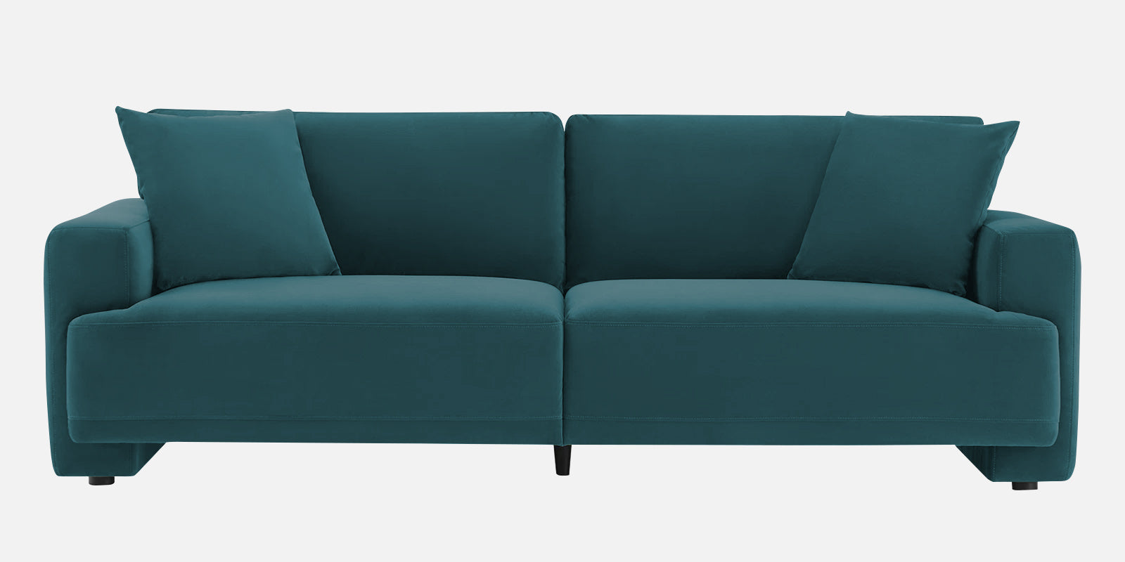 Kosta Velvet 3 Seater Sofa In Arabian Green Colour - Febonic Living
