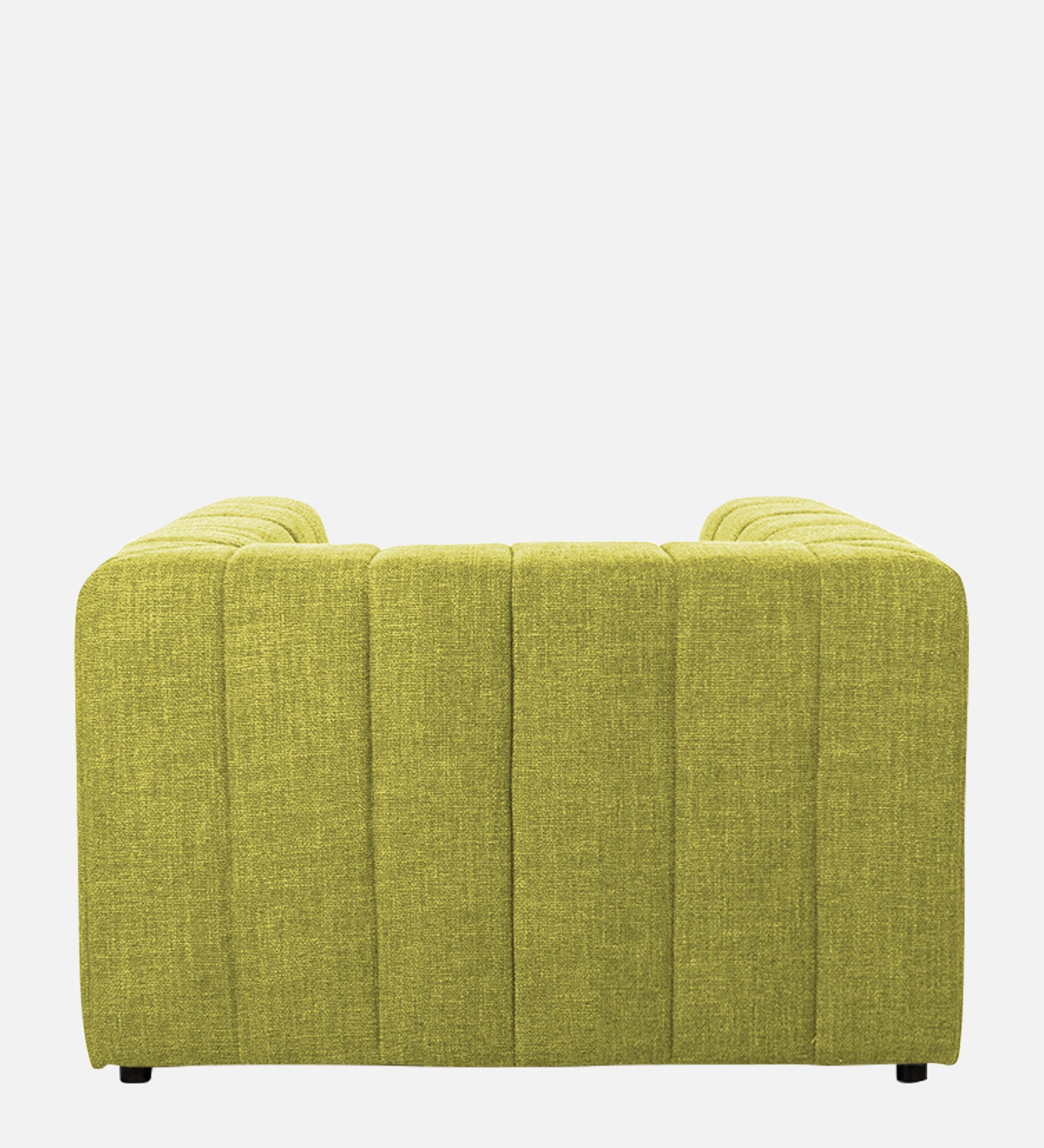 Lara Fabric 1 Seater Sofa In Parrot Green Colour - Febonic Living