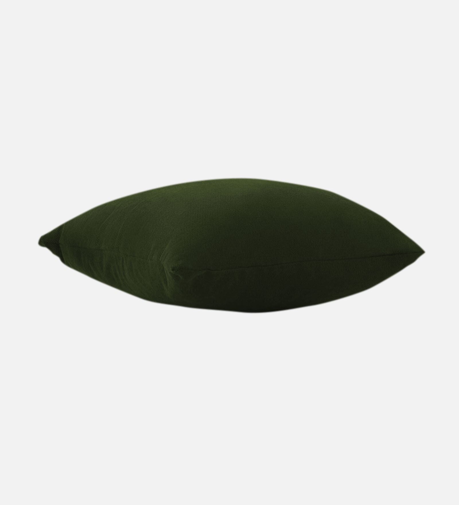Kaya Fabric (20x20in) Sofa Pillows In Olive Green Colour (Pack of 2) - Febonic Living