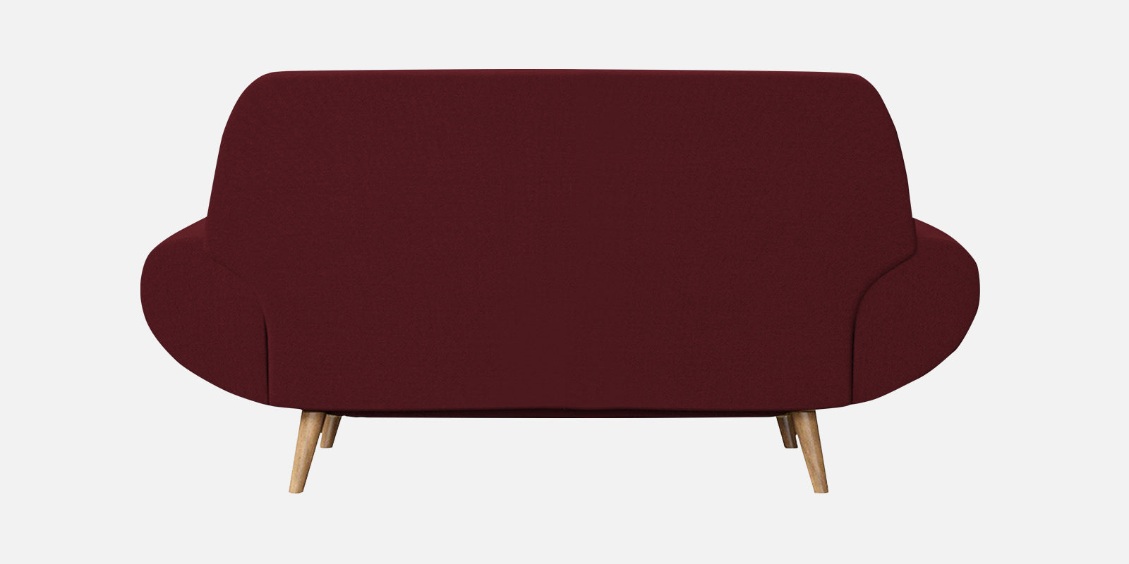 Jessy Fabric 2 Seater Sofa In Blood Maroon Colour - Febonic Living
