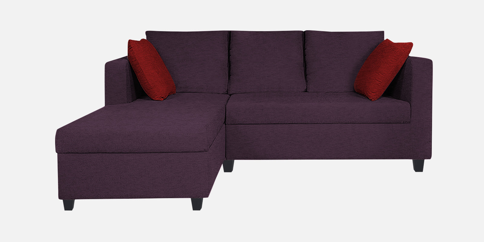 Nebula Fabric RHS Sectional Sofa (2+Lounger) In Greek Purple Colour - Febonic Living