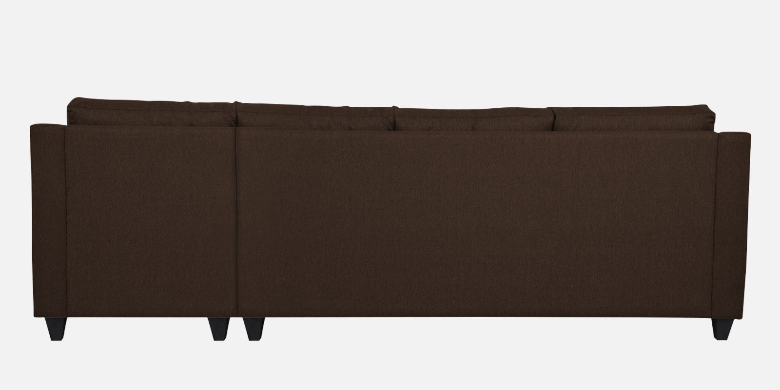 Welly Fabric LHS Sectional Sofa (3+Lounger) In Cidar Brown Colour - Febonic Living
