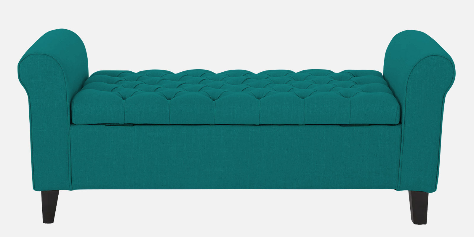 Nowia Fabric 2 Seater Recamier In Sea Green Colour With Storage - Febonic Living
