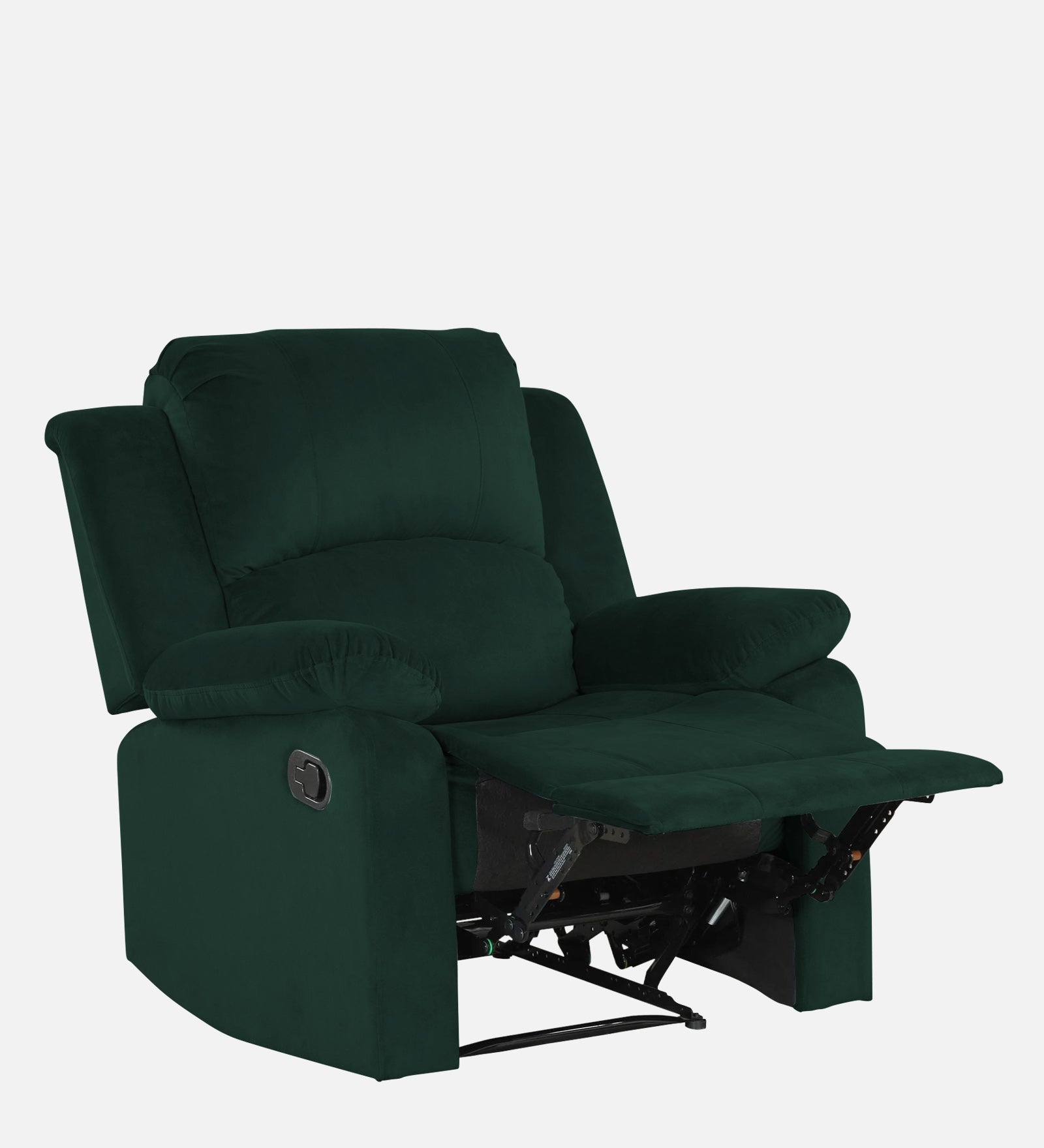 Lexi Fabric 1 Seater Motorized Recliner In Forest Green Colour - Febonic Living