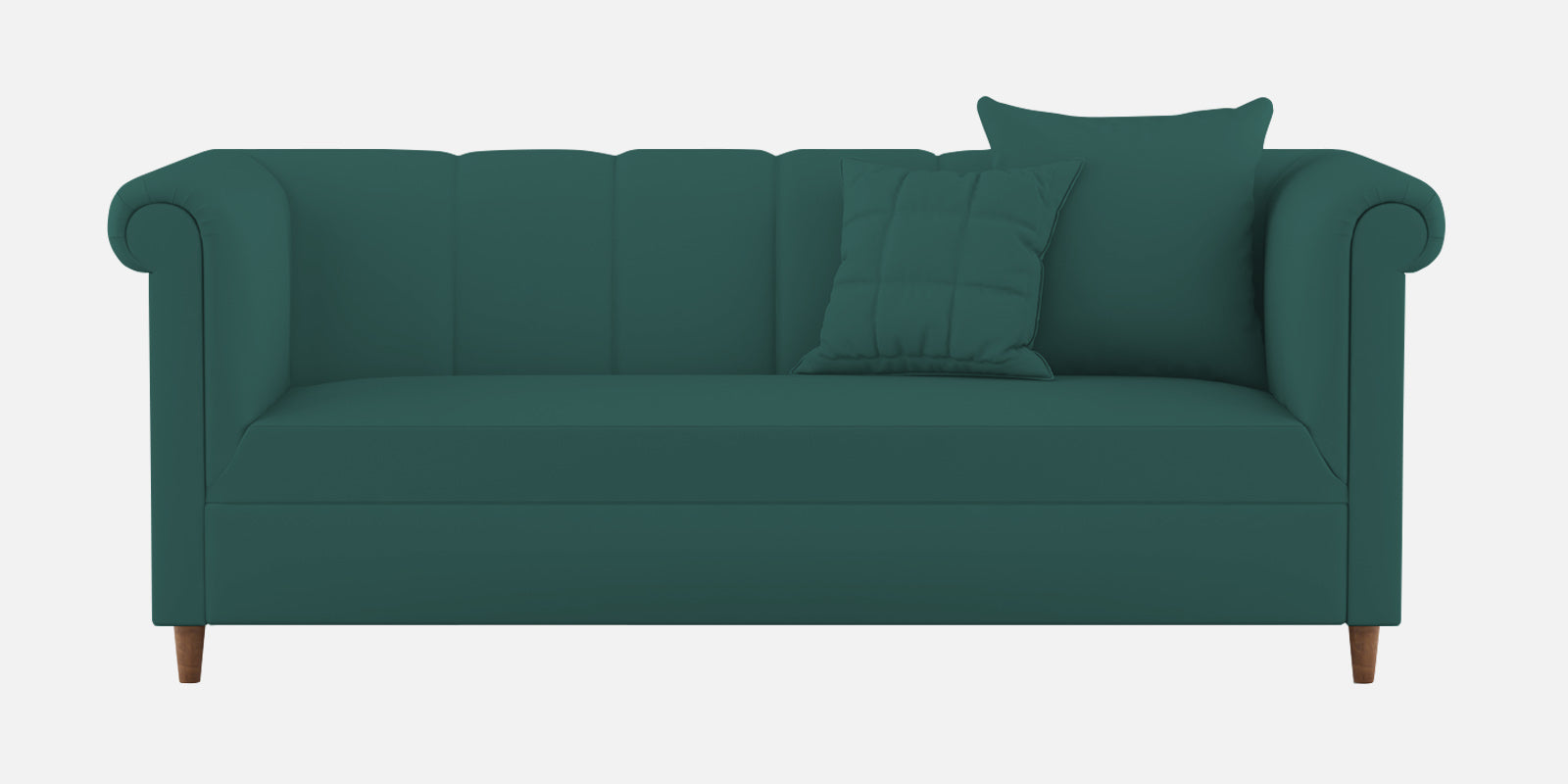 Rubi Velvet 3 Seater Sofa In Pine green Colour - Febonic Living