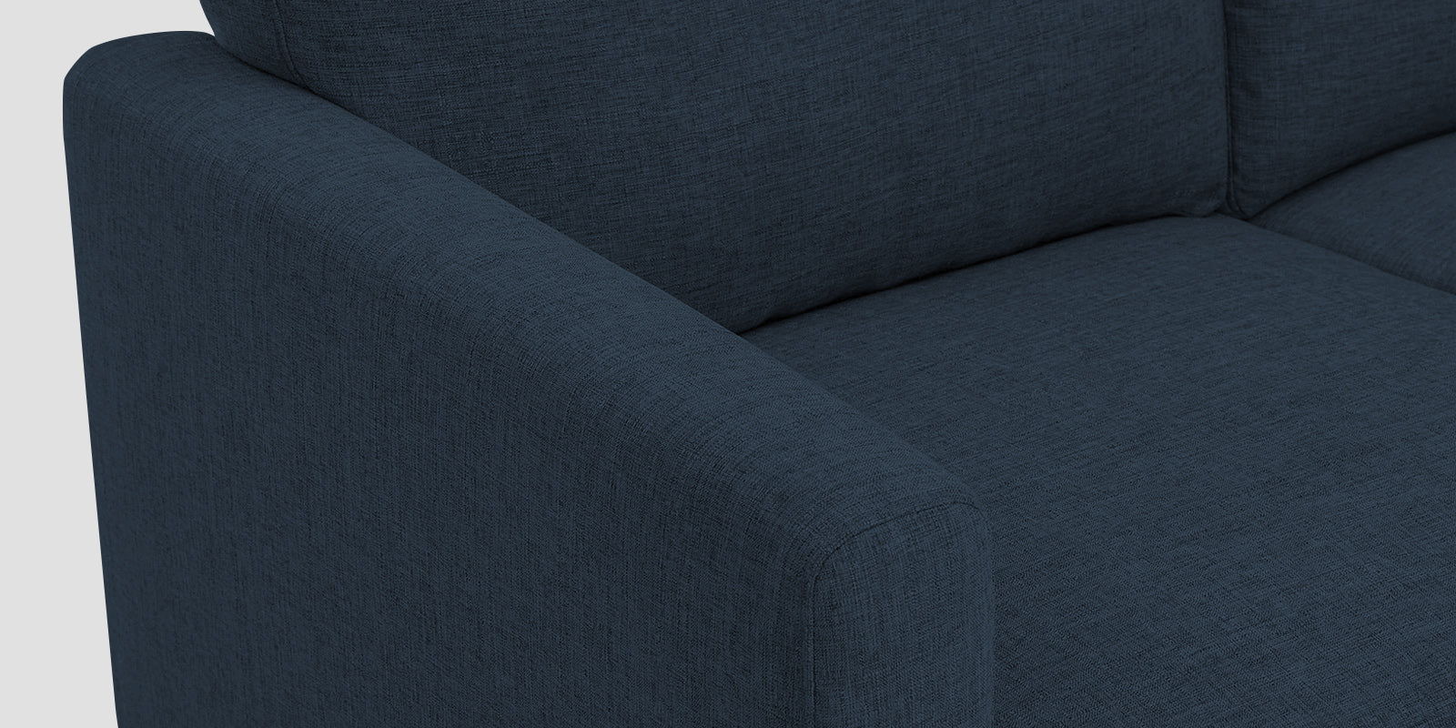 Romie Fabric RHS Sectional Sofa (2+Lounger) In Denim Blue Colour - Febonic Living