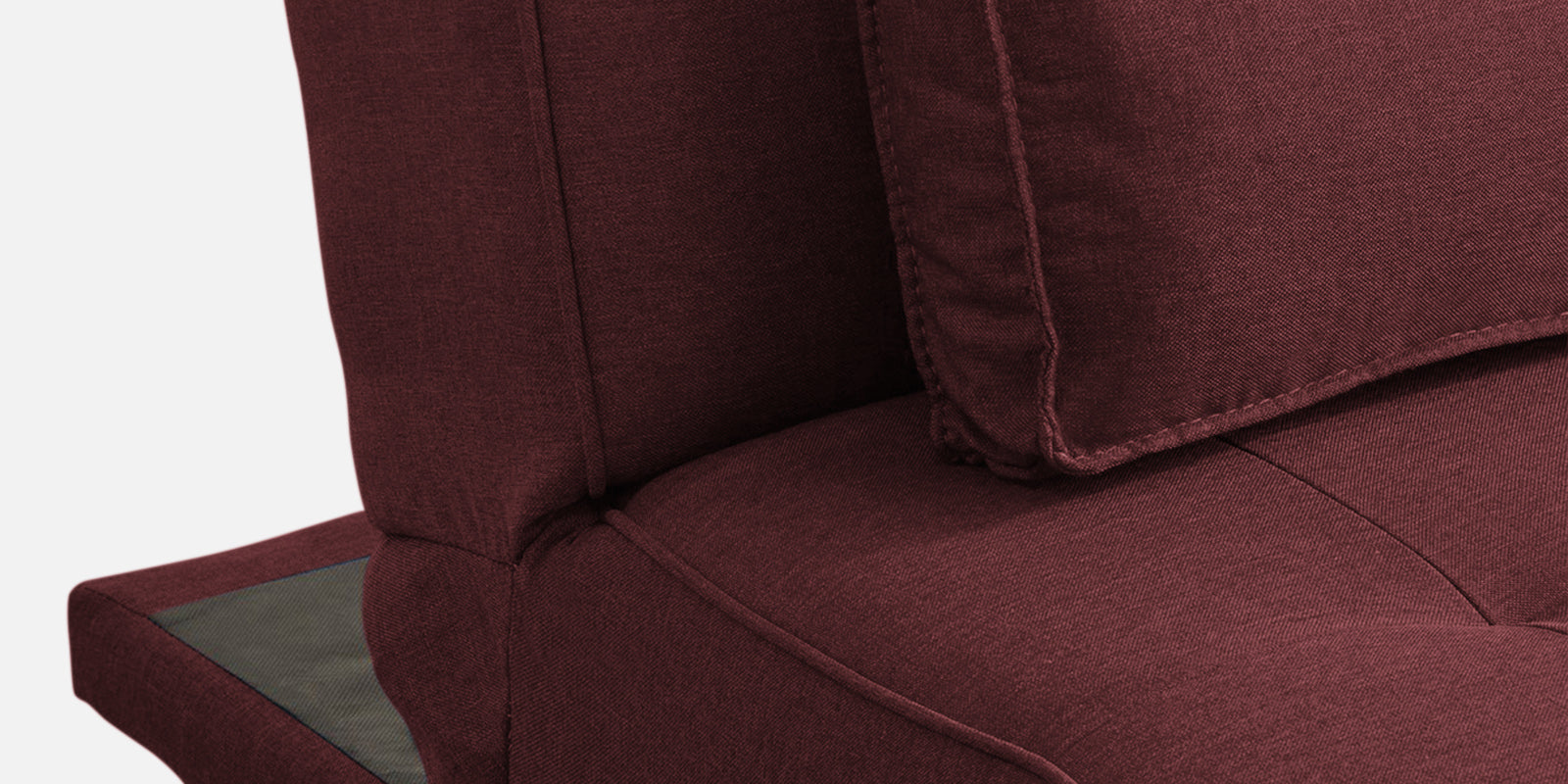 Jerry Fabric 3 Seater Convertible Sofa Cum Bed In Blaze Red Colour - Febonic Living