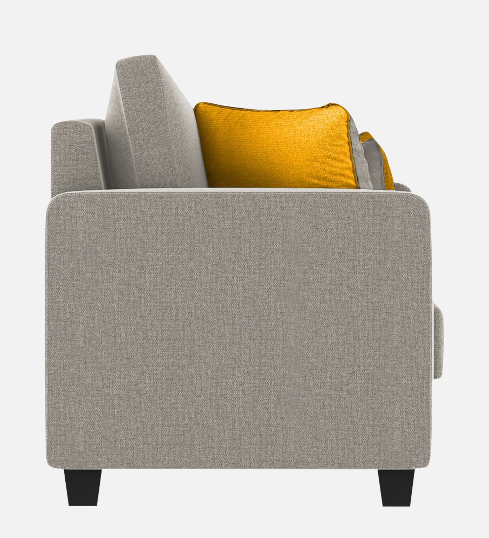 Nabi Fabric 1 Seater Sofa In Ash Grey Colour - Febonic Living