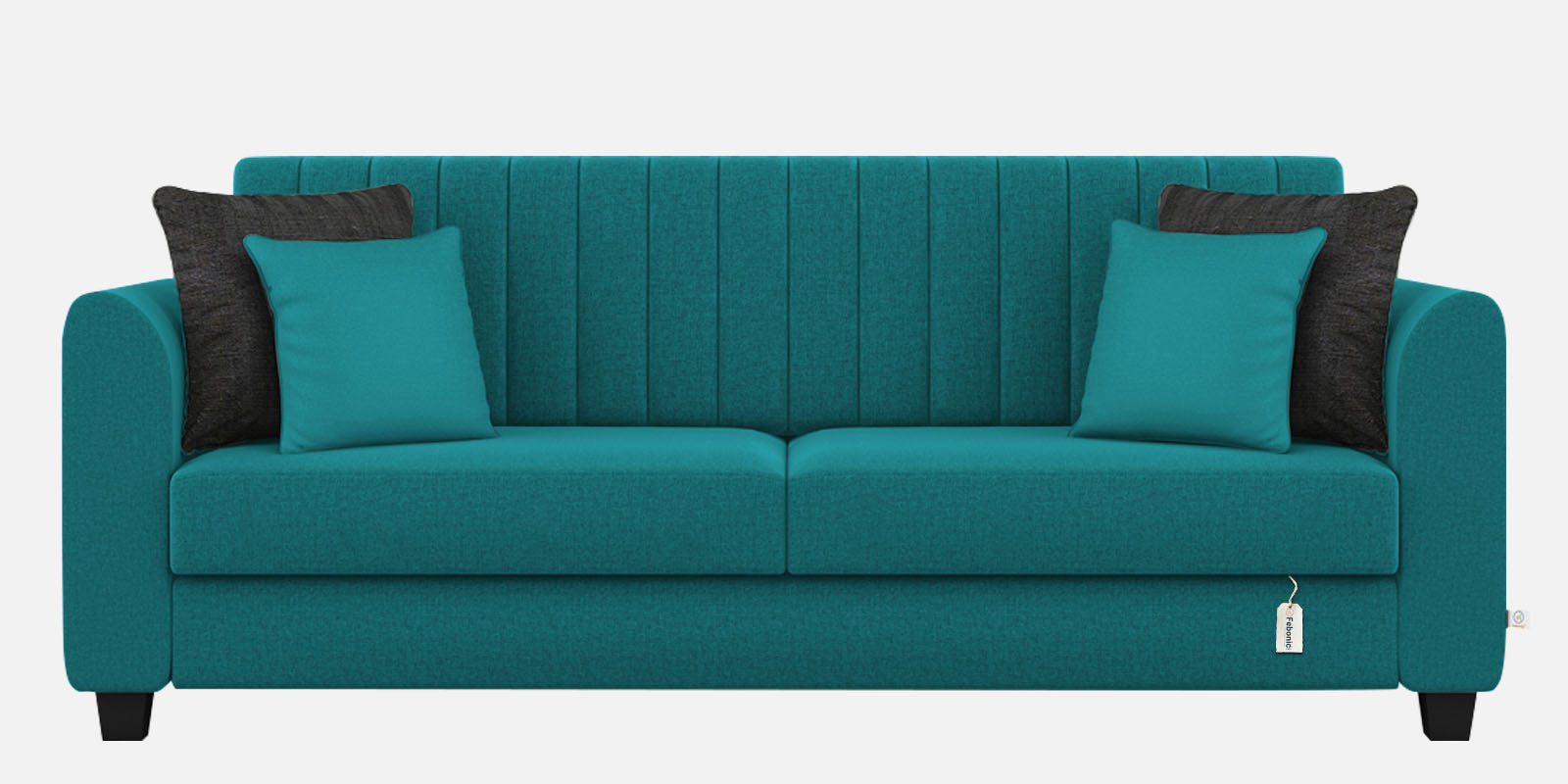 Cosmic Fabric 3 Seater Sofa In Sea Green Colour - Febonic Living