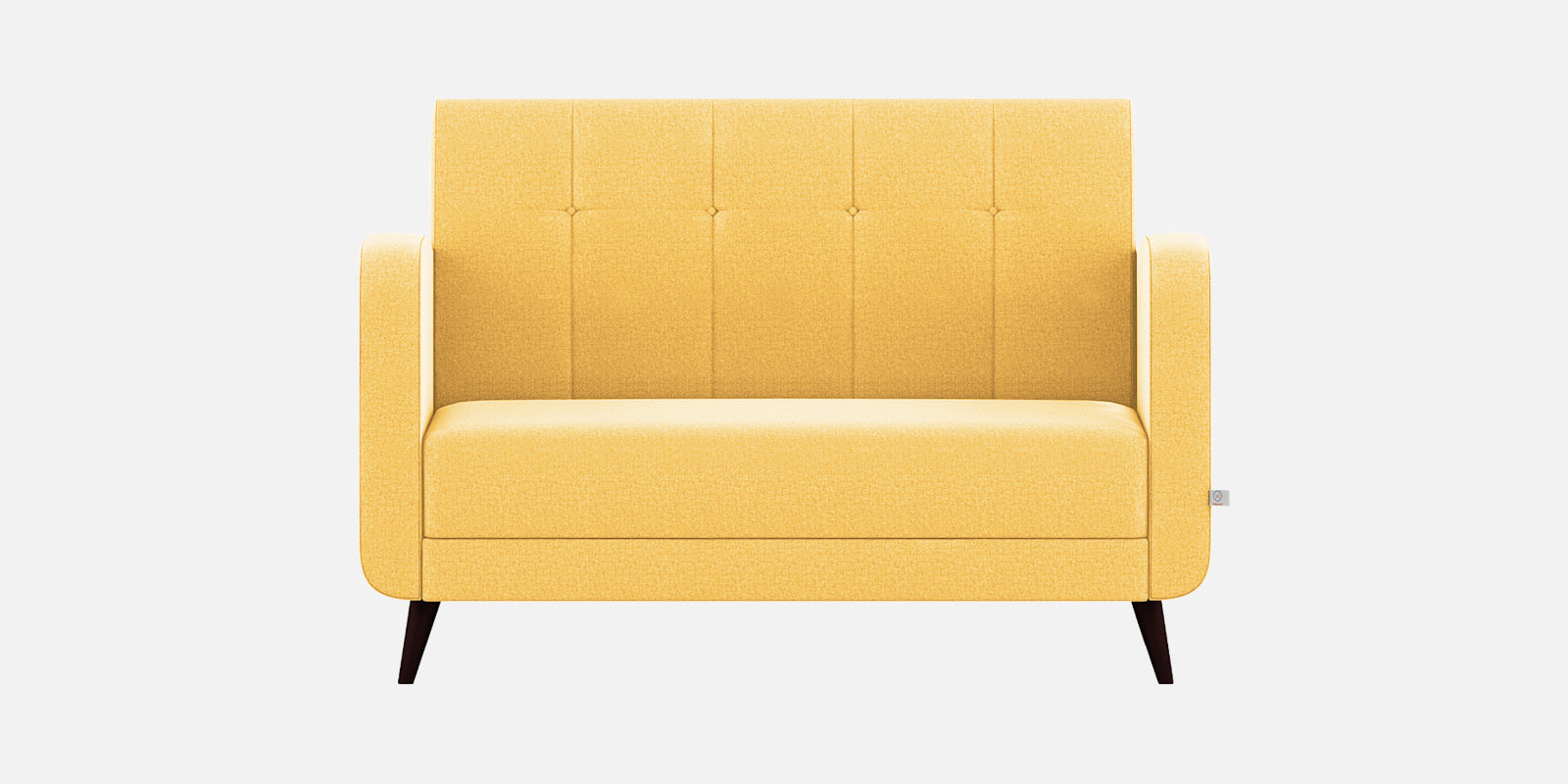 Wiki Velvet 2 Seater Sofa In Turmeric yellow Colour - Febonic Living