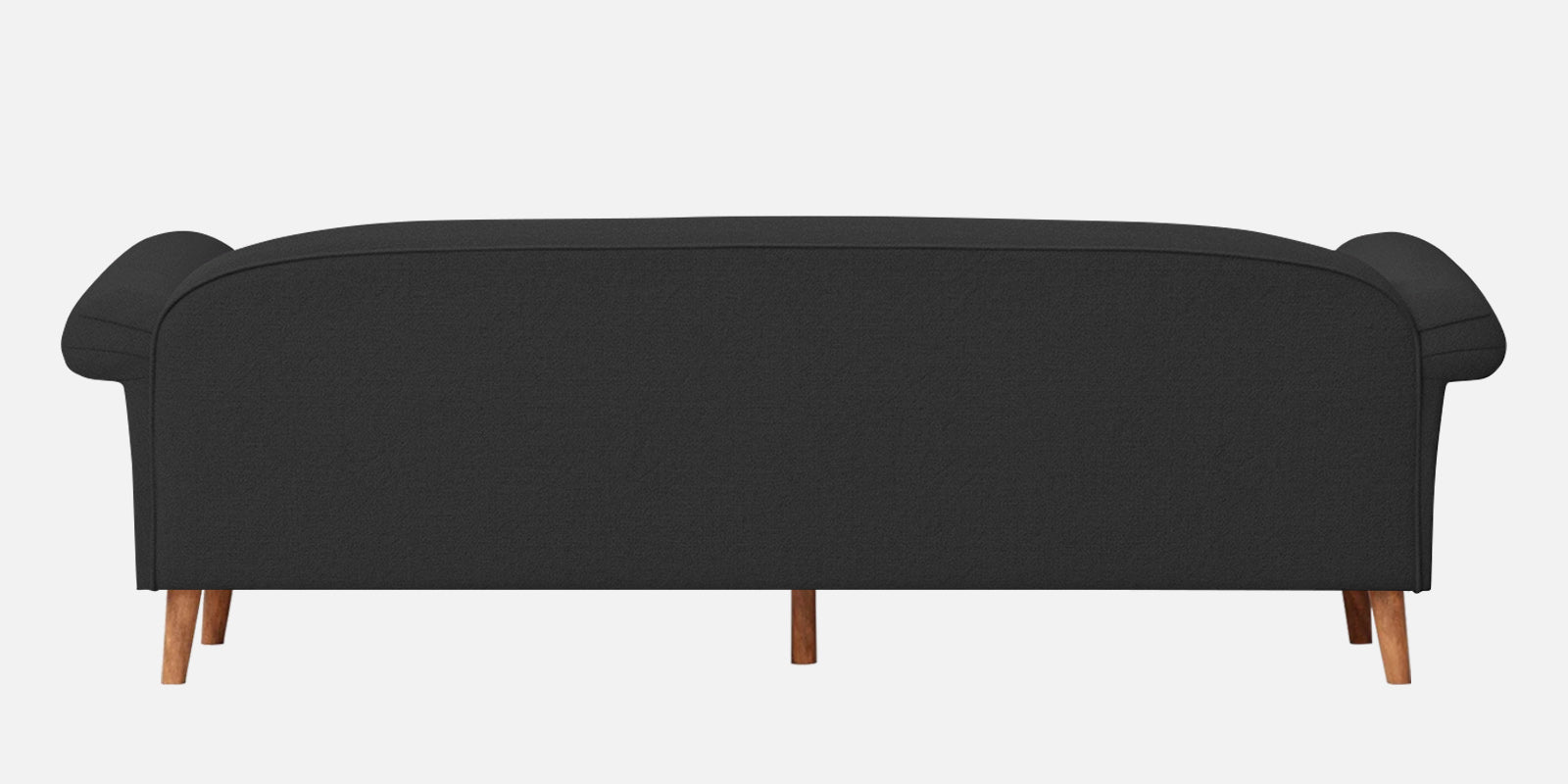 Barber Fabric 3 Seater Sofa In Bitter Black Colour - Febonic Living