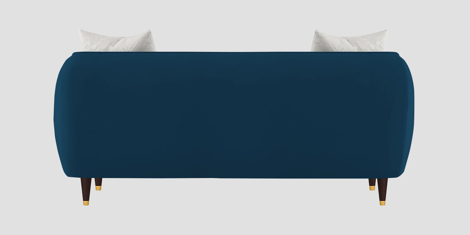 Hairo Velvet 2 Seater Sofa In Azure Blue Colour - Febonic Living