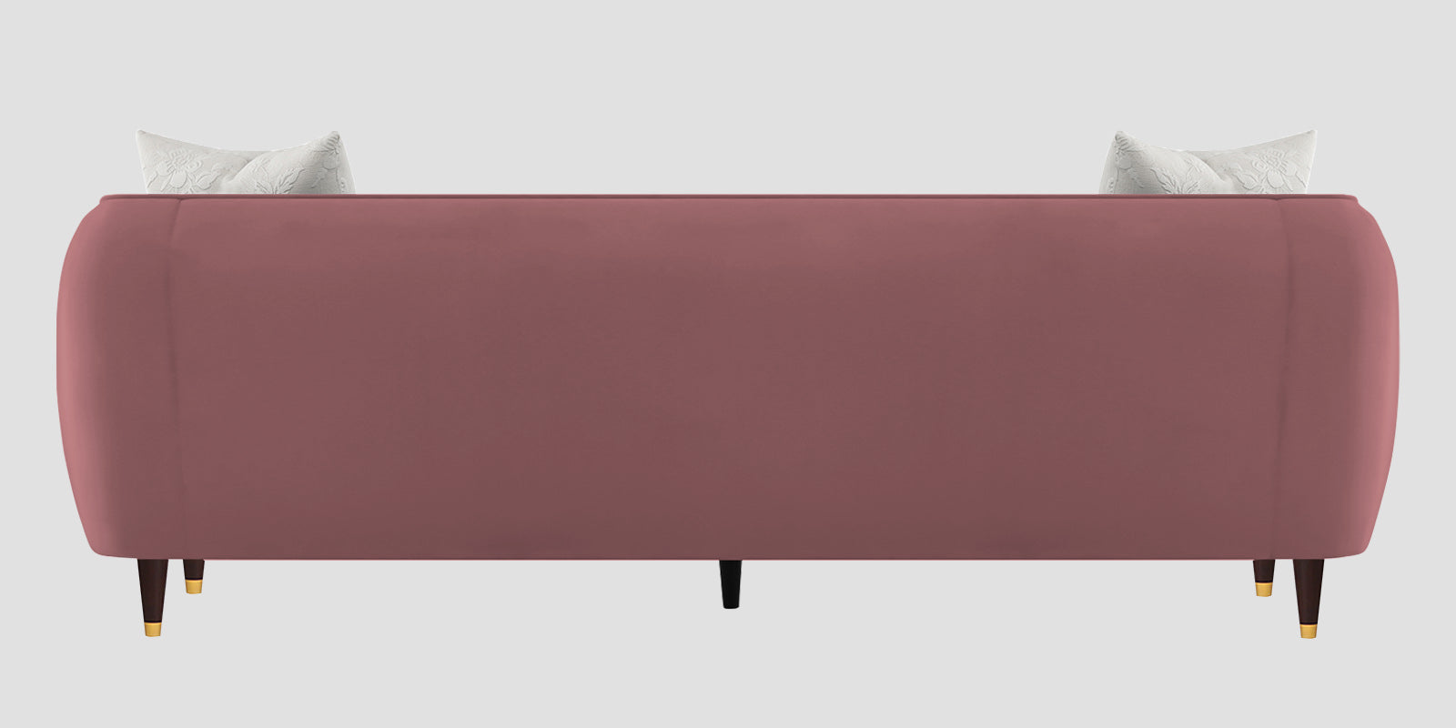 Hairo Velvet 3 Seater Sofa In Rose Pink Colour - Febonic Living