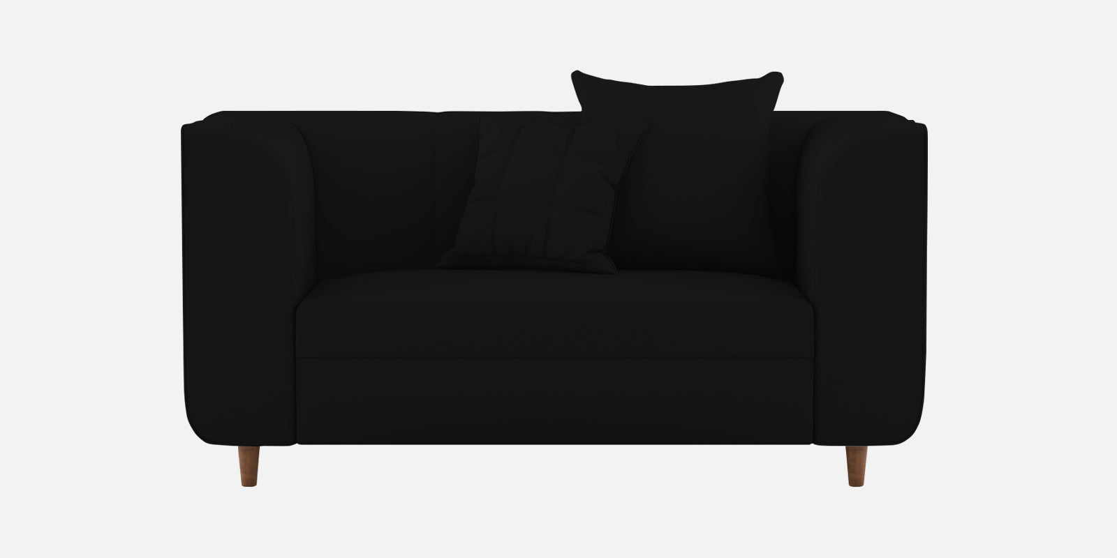 Sumo Velvet 2 Seater Sofa In Adam Black Colour - Febonic Living