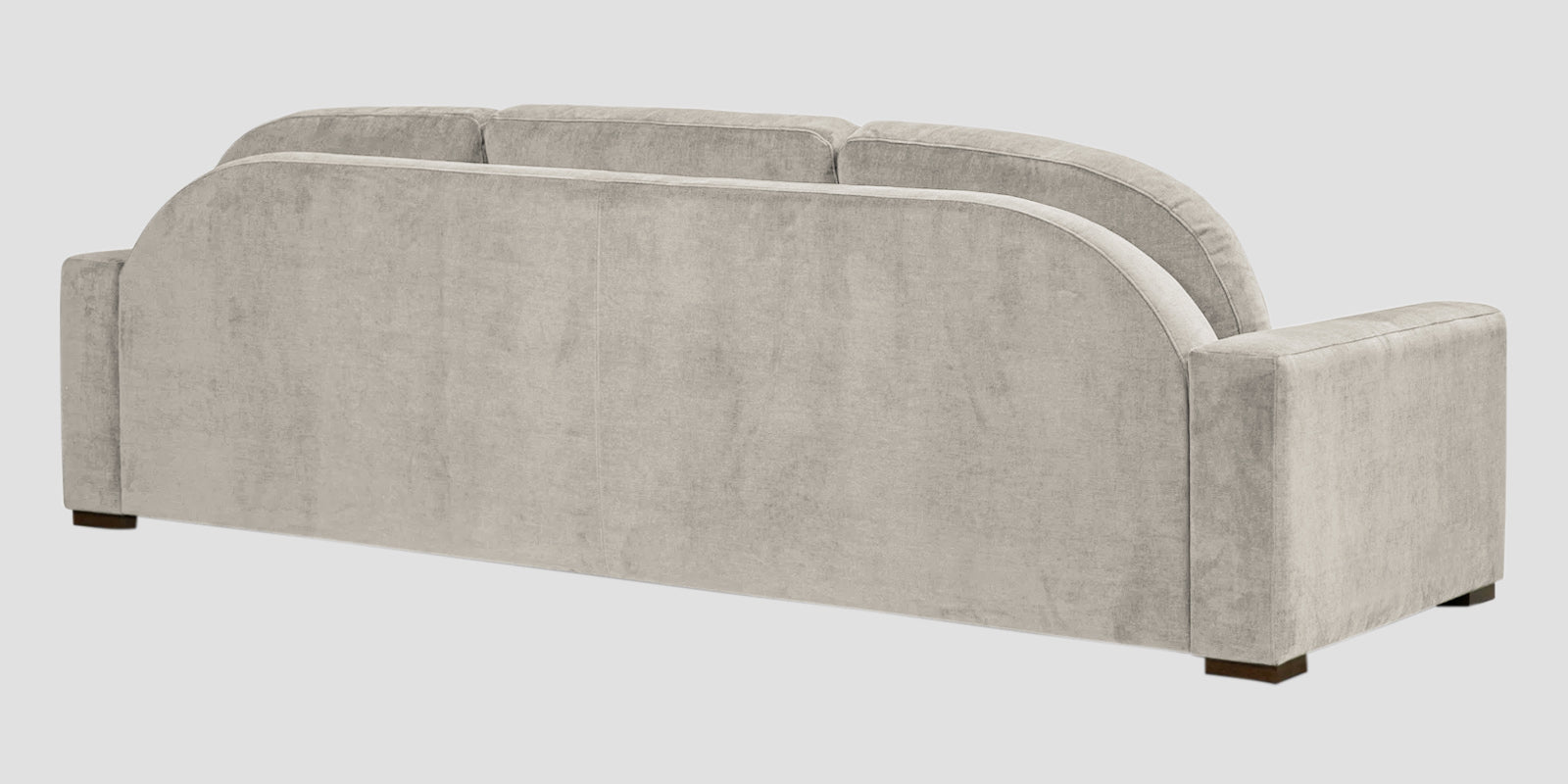 Dara Fabric 3 Seater Sofa In Ash Grey Colour - Febonic Living