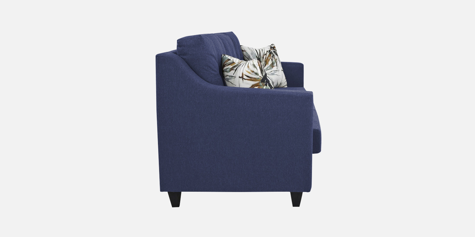Welly Fabric 3 Seater Sofa In Slate Blue Colour - Febonic Living