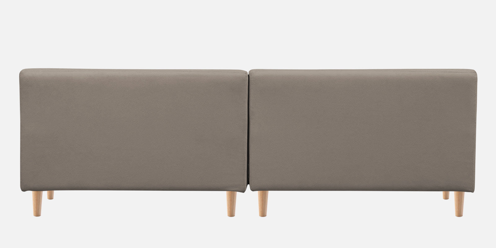 Woody Fabric LHS Sectional Sofa (3+Lounger) In Oat Beige Colour - Febonic Living