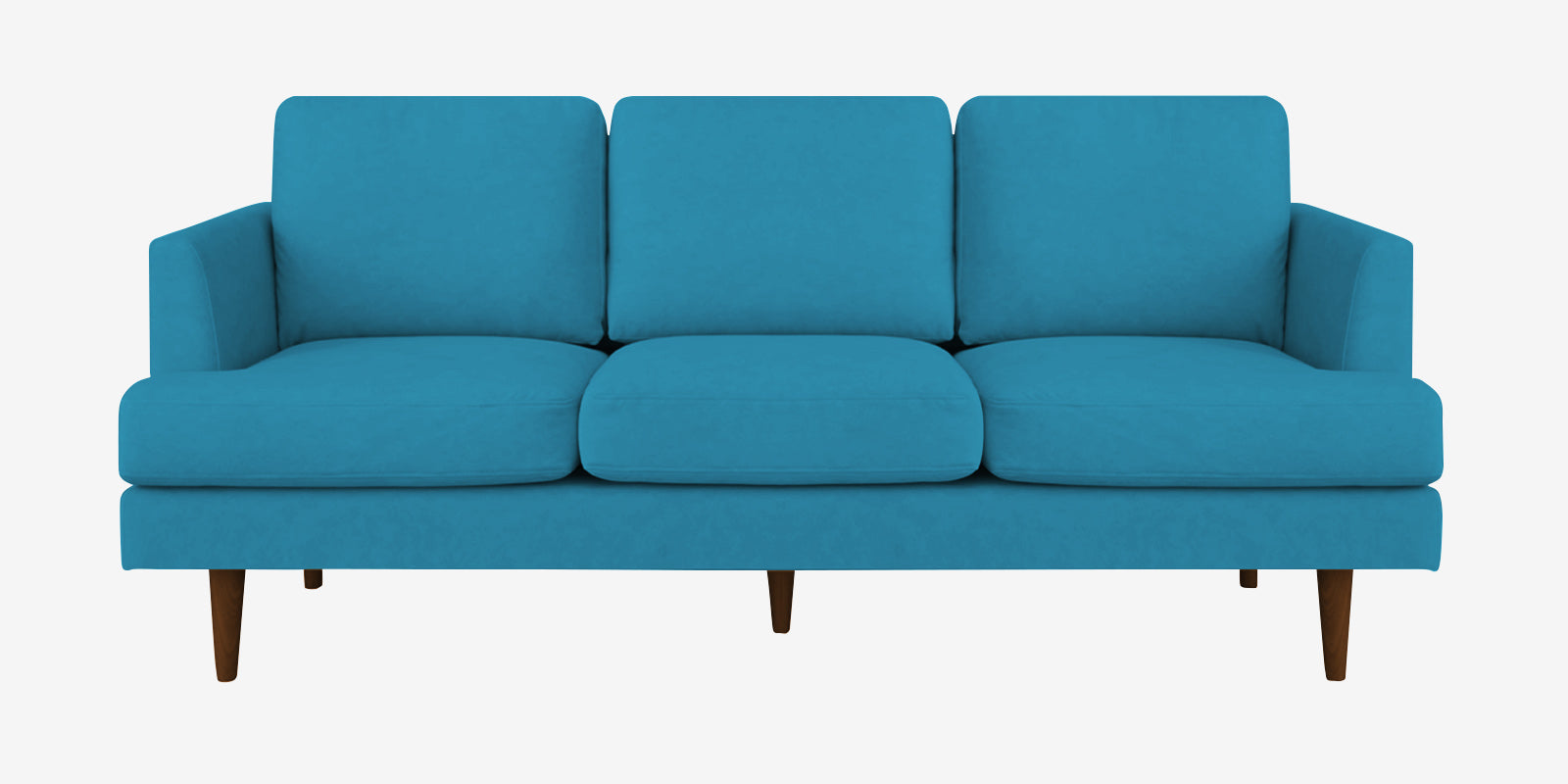 Motra Velvet 3 Seater Sofa In Aqua blue Colour - Febonic Living