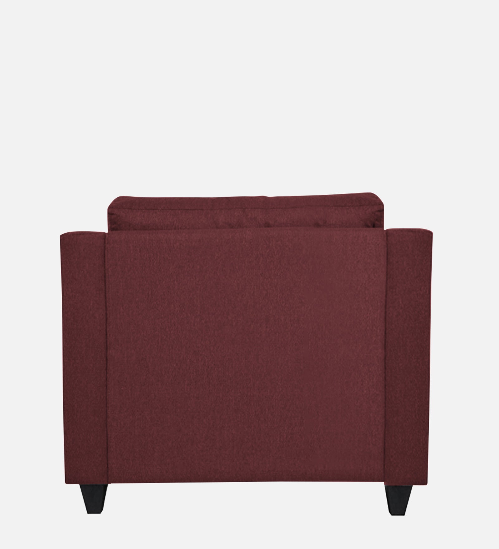 Welly Fabric 1 Seater Sofa In Blaze Red Colour - Febonic Living