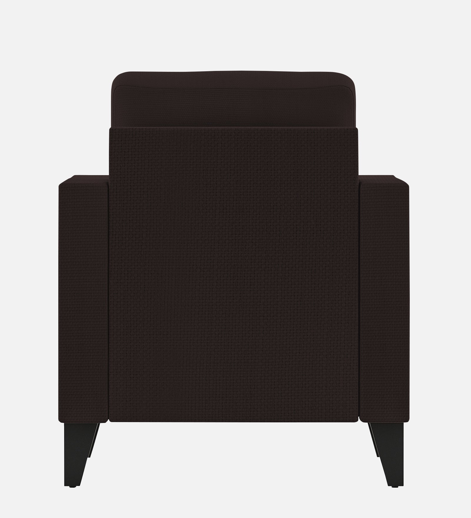 Nori Fabric 1 Seater Sofa In Dark Brown Colour - Febonic Living