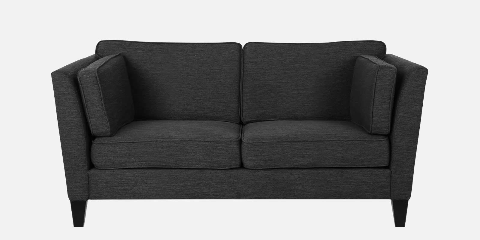 Nigar Fabric 2 Seater Sofa in Charcoal Grey Colour