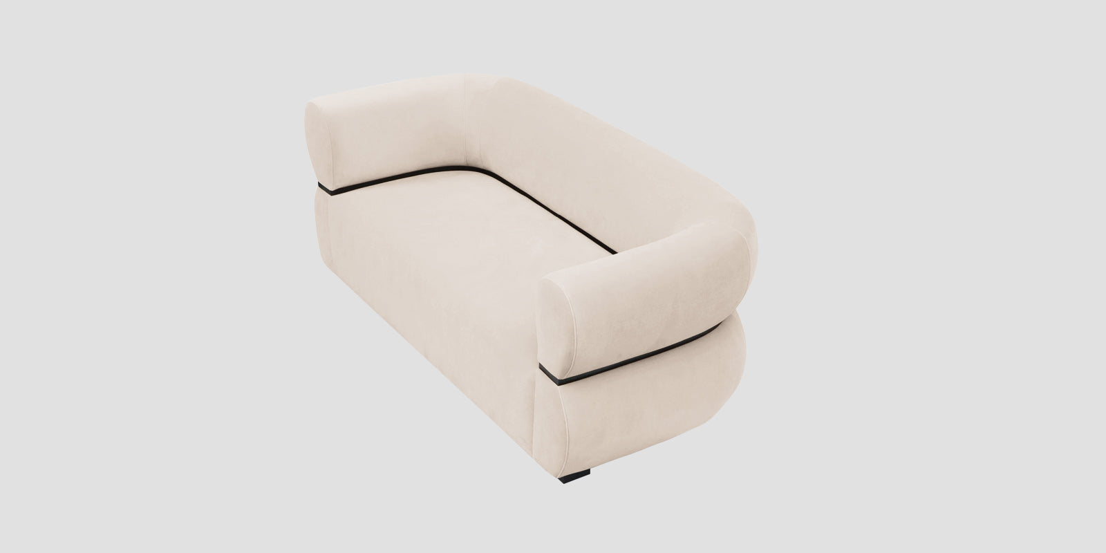 Kula Velvet 2 Seater Sofa In Camel Beige Colour - Febonic Living