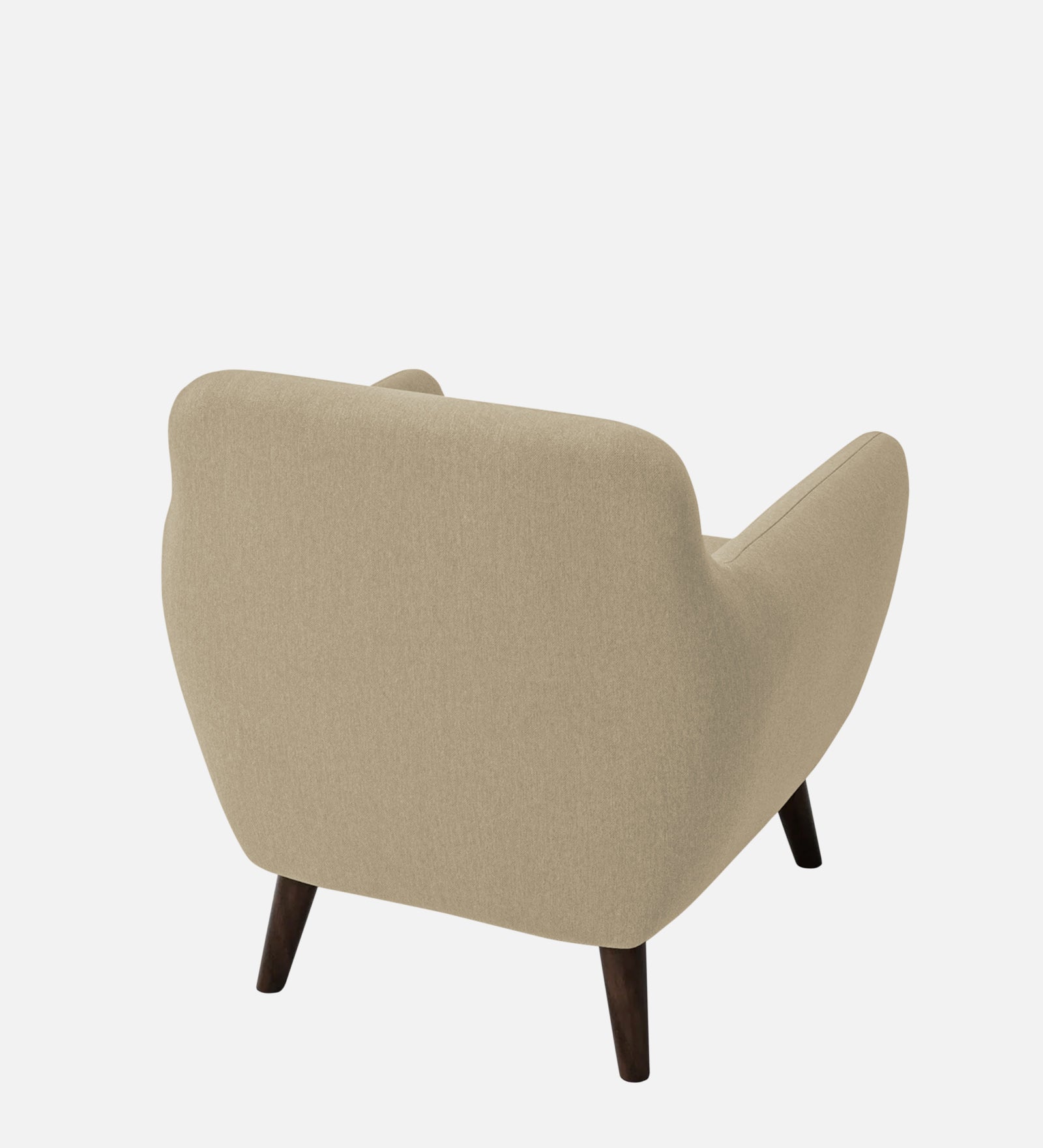 Goofy Fabric 1 Seater Sofa In Honey Beige Colour - Febonic Living