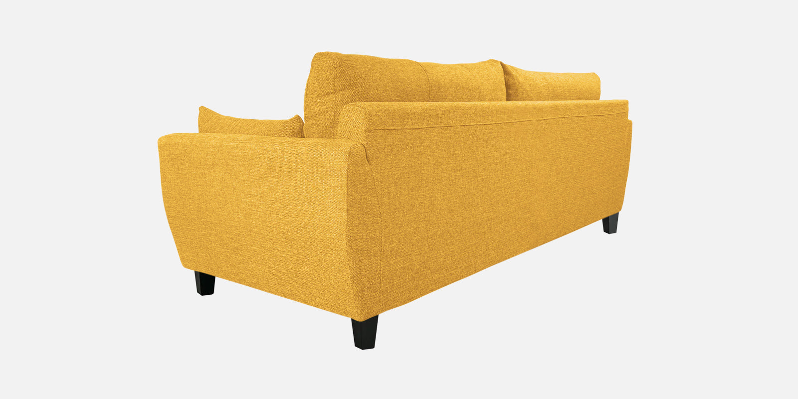 Mario Fabric 3 Seater Sofa In Bold Yellow Colour - Febonic Living