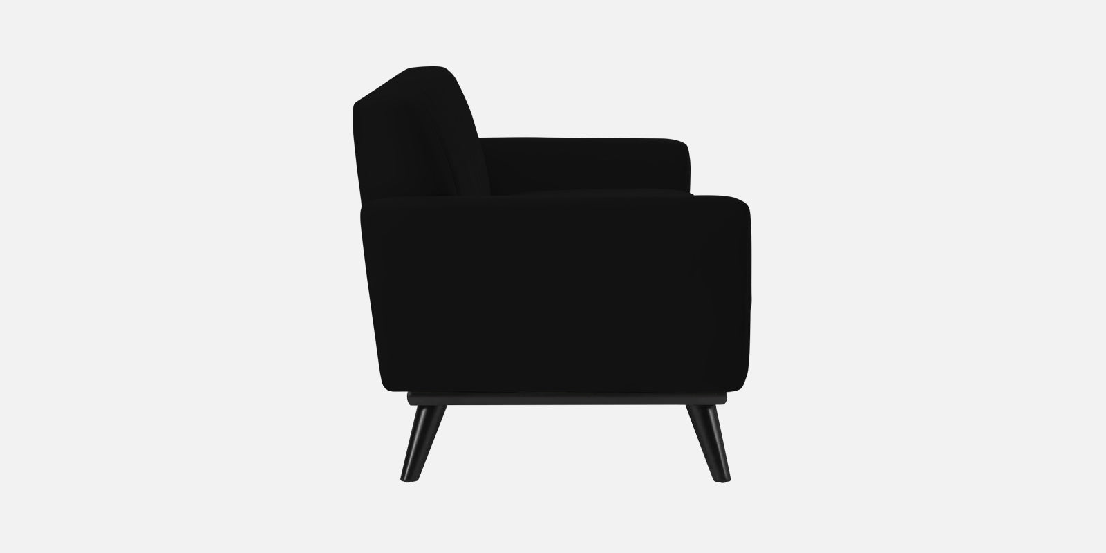 Tucker Velvet 3 Seater Sofa In Adam Black Colour - Febonic Living