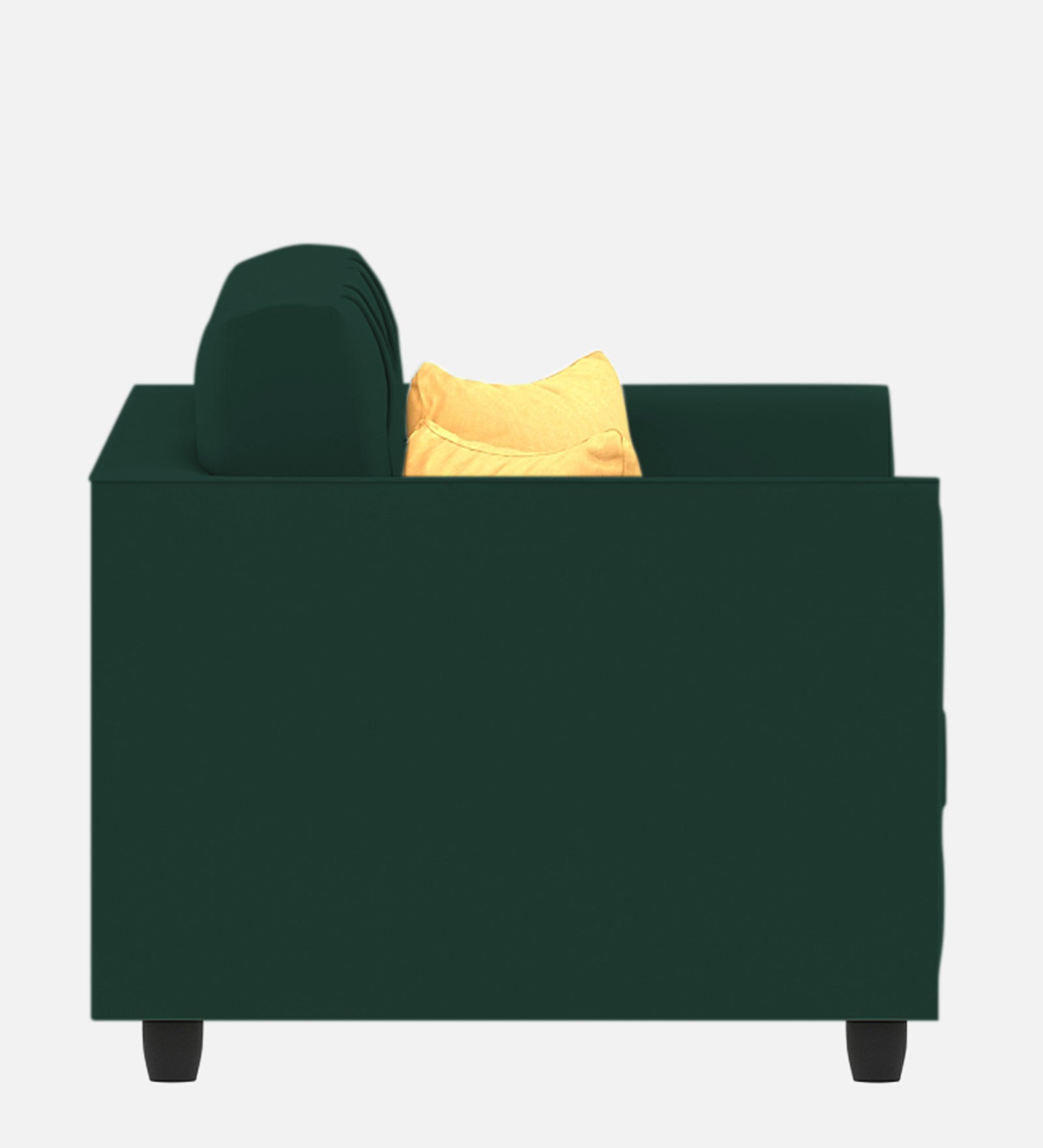 Nestin Velvet 1 Seater Sofa In Forest Green Colour