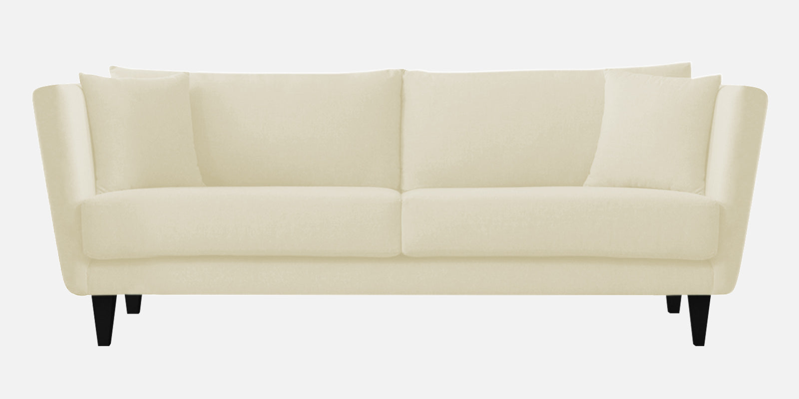Norway Velvet 3 Seater Sofa In Warm White Colour - Febonic Living