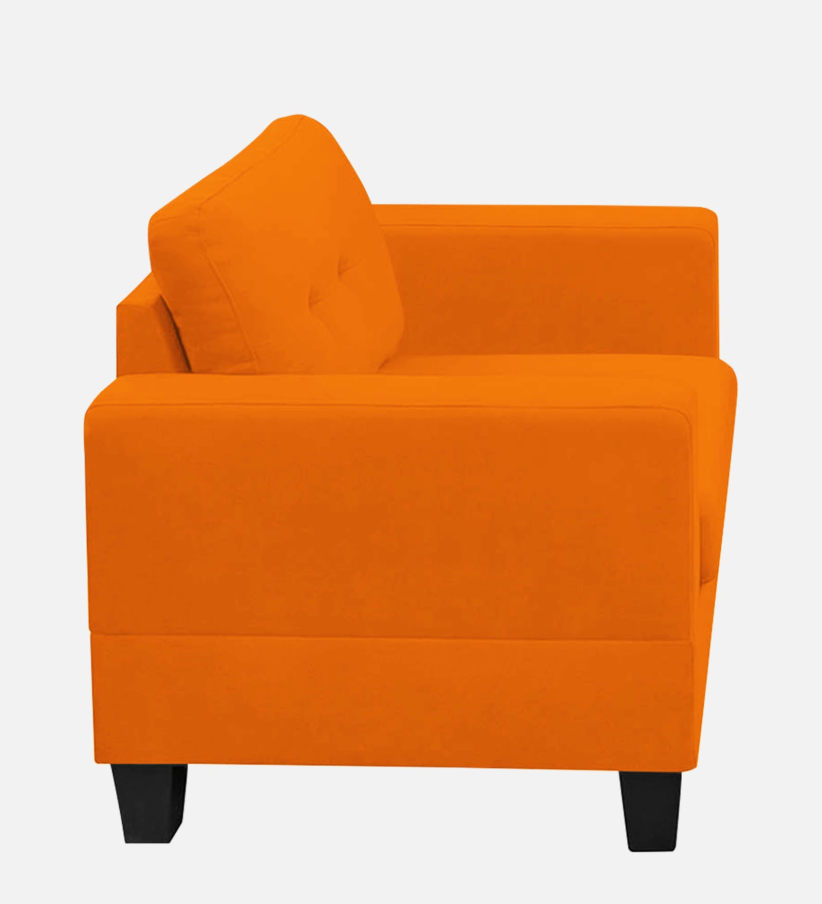 Thomas Fabric 1 Seater Sofa In Vivid Orange Colour - Febonic Living
