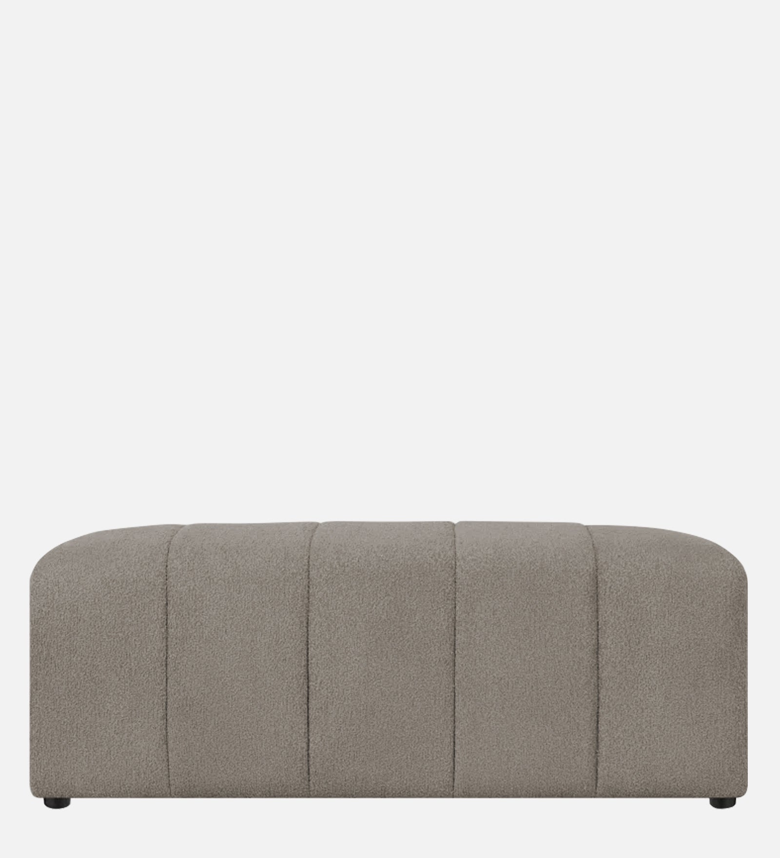 Rexi Boucle Fabric Bench In Cement Beige Colour - Febonic Living