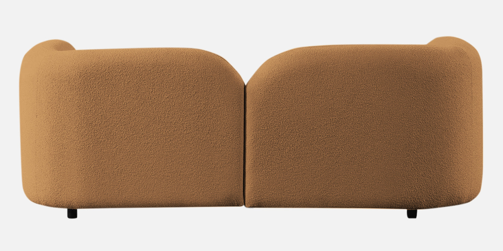 Corny Boucle Fabric 2 Seater Sofa In Daisy Yellow Colour - Febonic Living